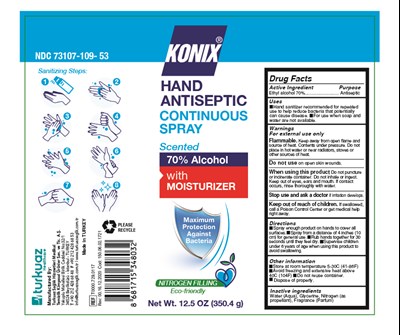 Konix Hand Antiseptic Spray (Konix Hand Antiseptic Continuous Spray 12.5 Oz)